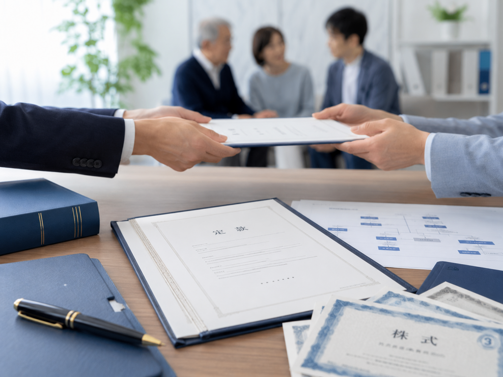 株式会社と合同会社の違いを相続・事業承継の観点から解説するイメージ